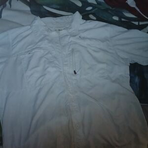 Under Armour White Casual Button Down Shirt
